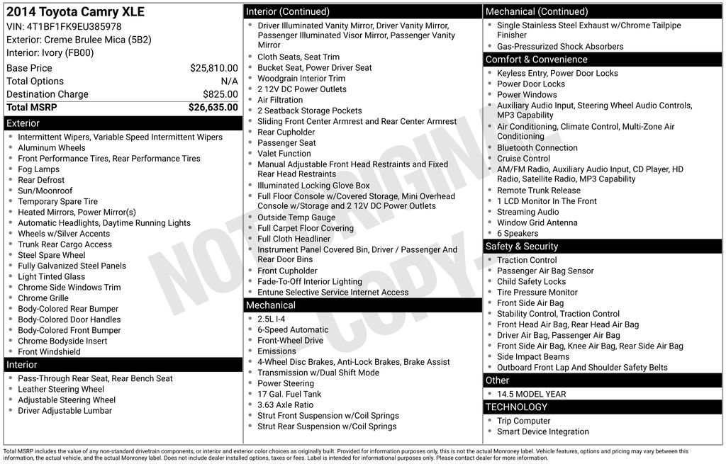 Used 2014 Toyota Camry XLE image 5