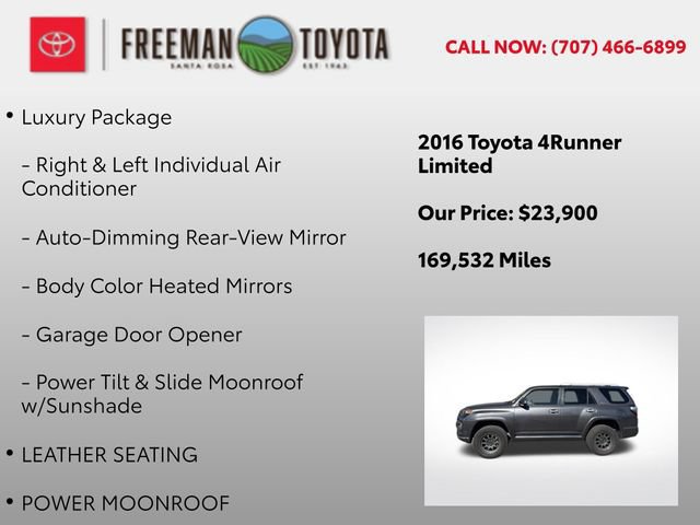 Used 2016 Toyota 4Runner Limited AWD/4WD image 5