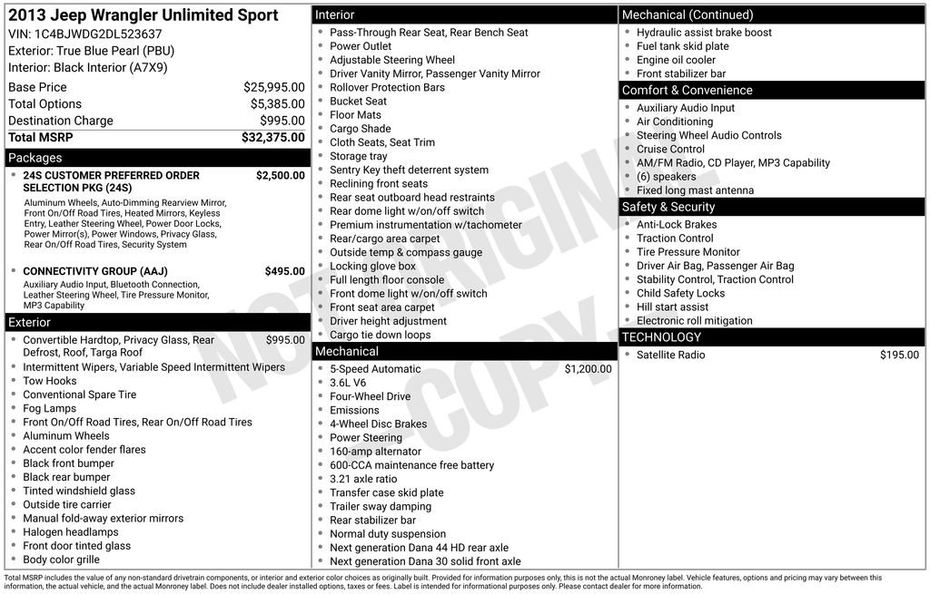 Used 2013 Jeep Wrangler Unlimited Sport image 11