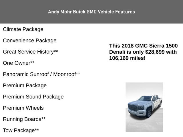 Used 2018 GMC Sierra 1500 Denali w/ Denali Ultimate Package AWD/4WD image 8