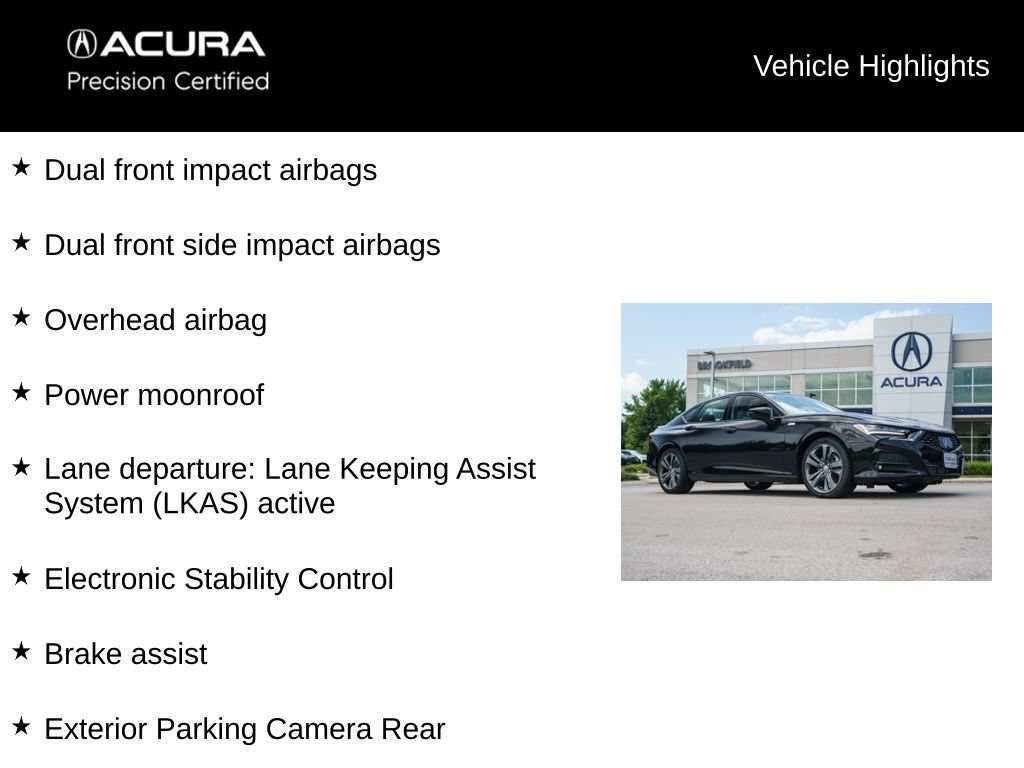 Certified 2023 Acura TLX SH-AWD w/ A-SPEC Pkg image 13