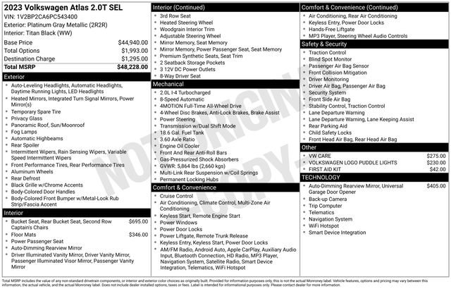 Used 2023 Volkswagen Atlas SEL image 39