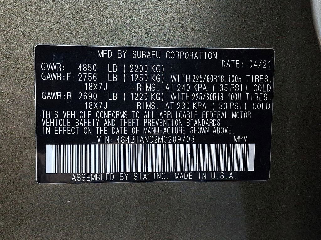 Used 2021 Subaru Outback Limited w/ Popular Package #2 image 26