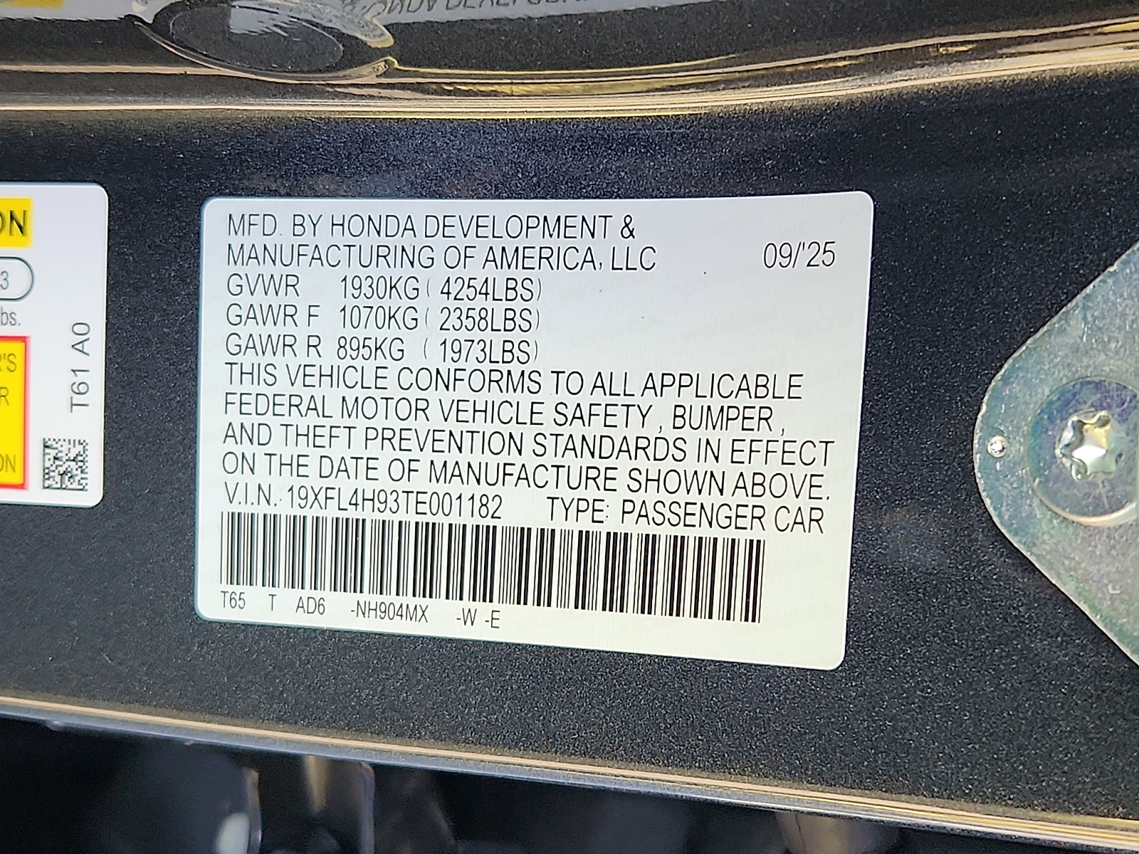 New 2026 Honda Civic Sport Touring image 18