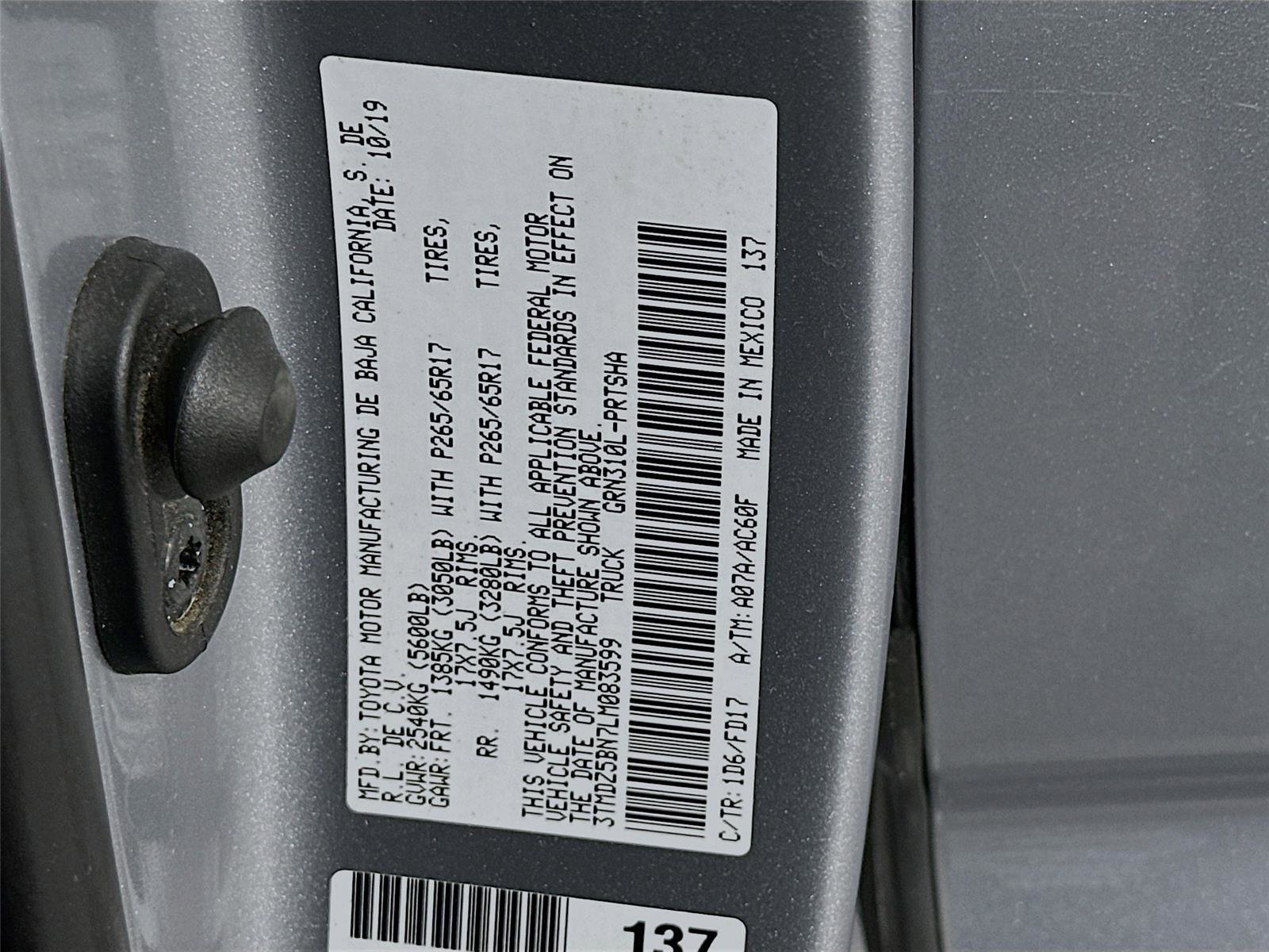 Certified 2020 Toyota Tacoma TRD Sport w/ Technology Package image 21