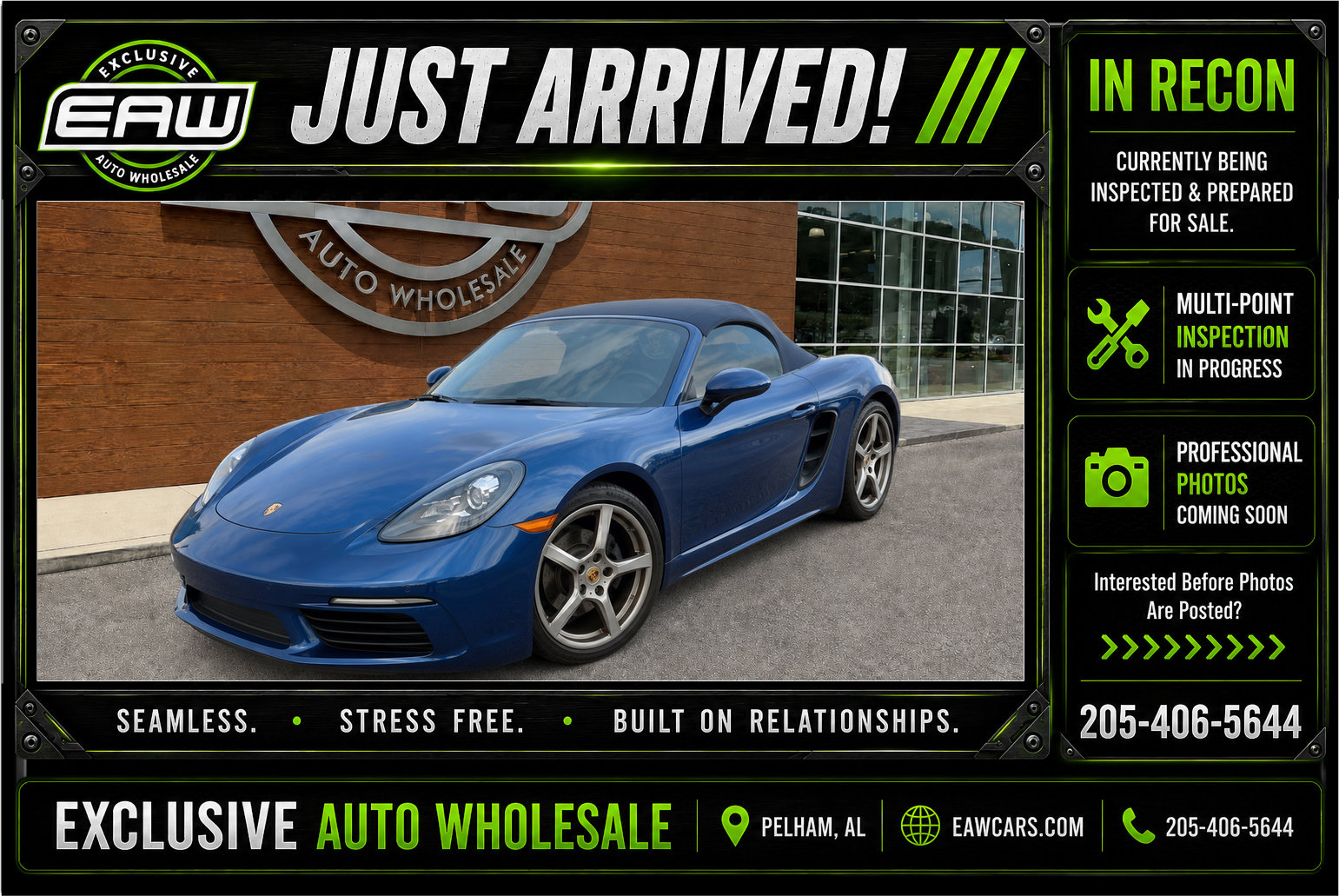 Used 2017 Porsche 718 Boxster
