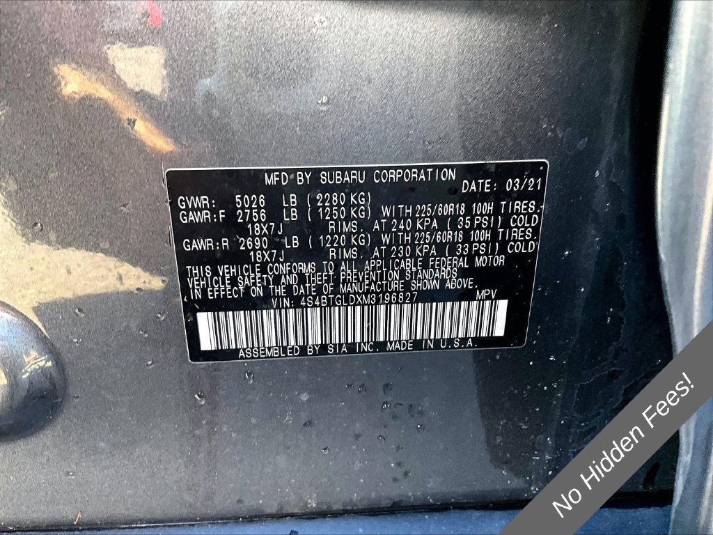 Used 2021 Subaru Outback Onyx Edition XT AWD/4WD image 29