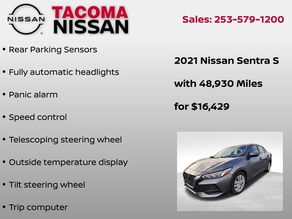 Used 2021 Nissan Sentra S w/ Trunk Package image 8