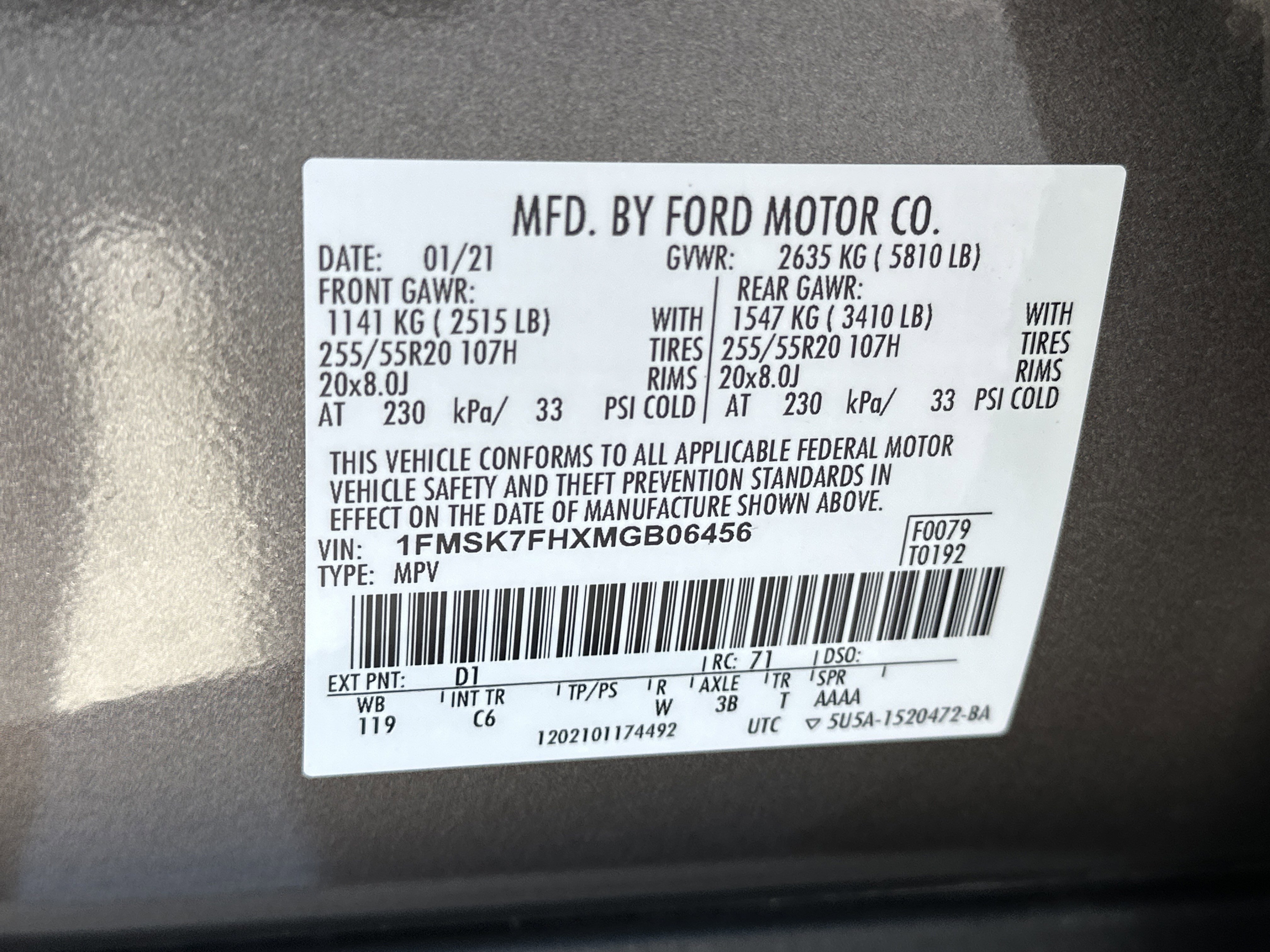 Used 2021 Ford Explorer Limited w/ Equipment Group 301A RWD image 29