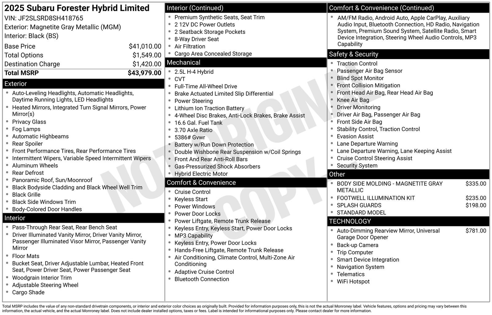 Certified 2025 Subaru Forester Limited image 11