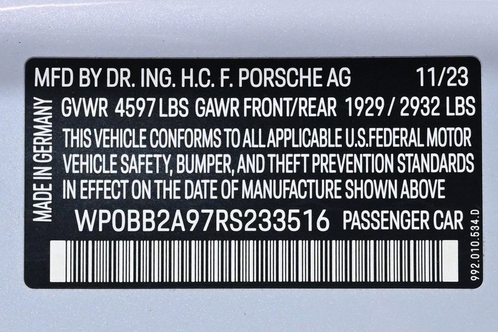 Certified 2024 Porsche 911 Targa 4S image 27