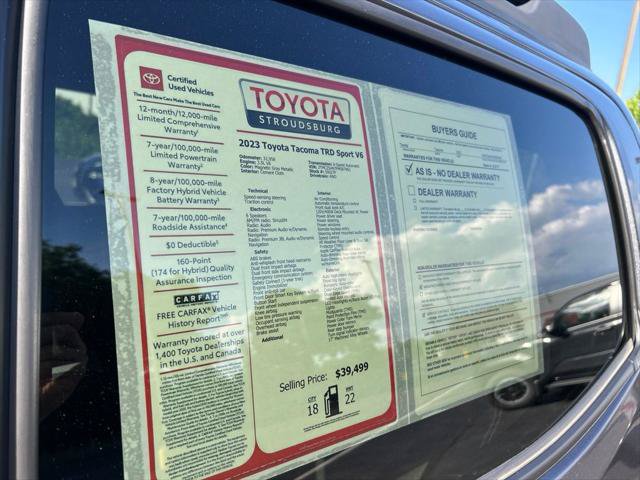 Certified 2023 Toyota Tacoma TRD Sport AWD/4WD image 30