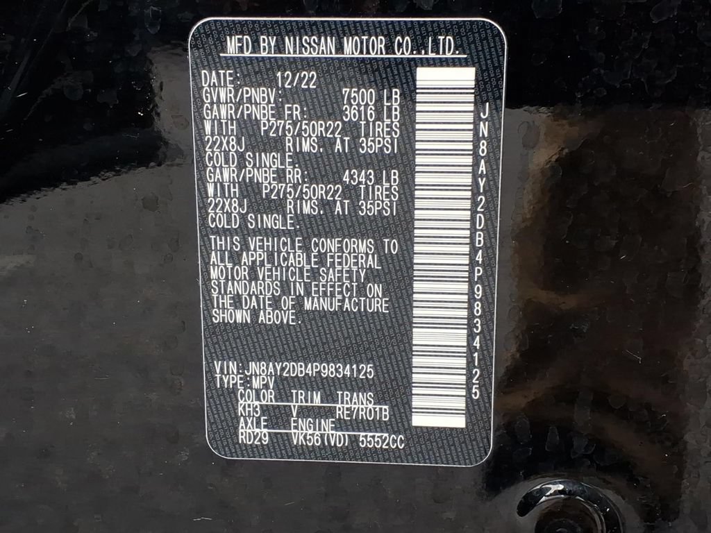Used 2023 Nissan Armada Platinum w/ Captain's Chairs Package AWD/4WD image 36