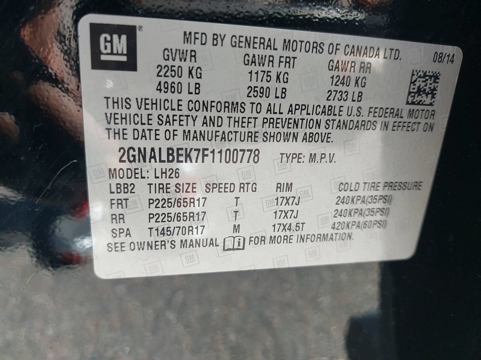 Used 2015 Chevrolet Equinox LT w/ Driver Convenience Package FWD image 33