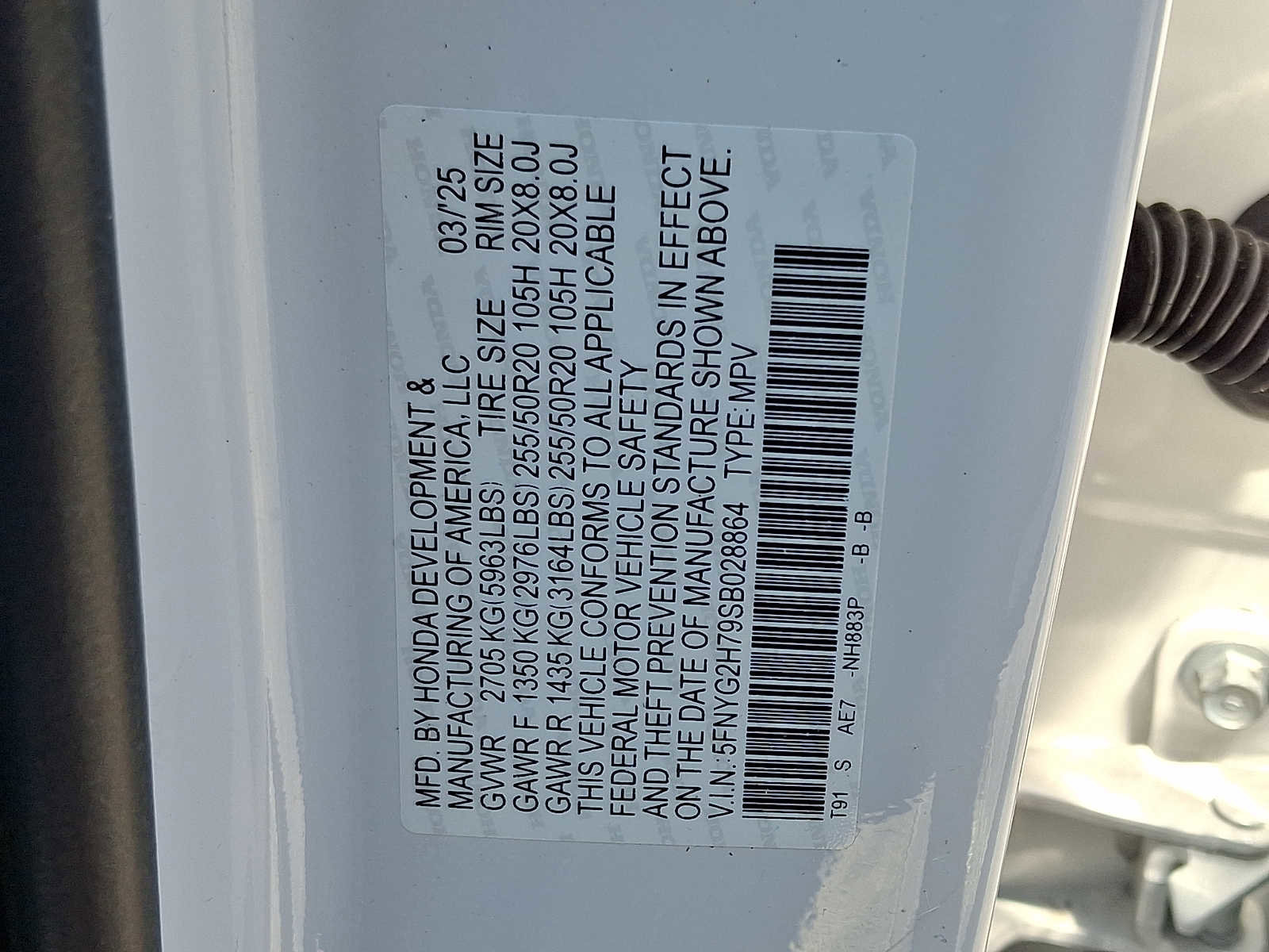 Certified 2025 Honda Pilot Touring image 27