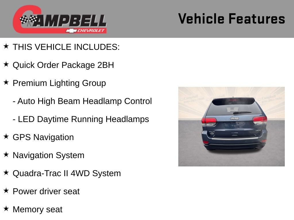 Used 2020 Jeep Grand Cherokee Limited w/ Premium Lighting Group image 5