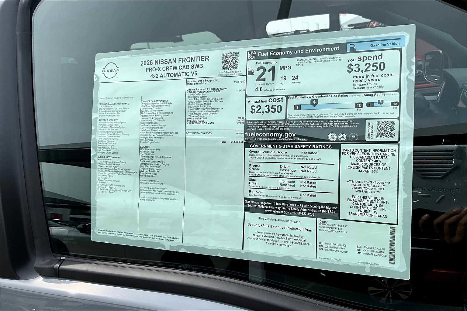 New 2026 Nissan Frontier Pro-X w/ Pro-X Convenience Package RWD image 19