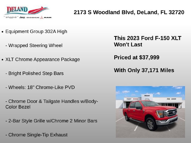 Used 2023 Ford F150 XLT w/ Equipment Group 302A High AWD/4WD image 22