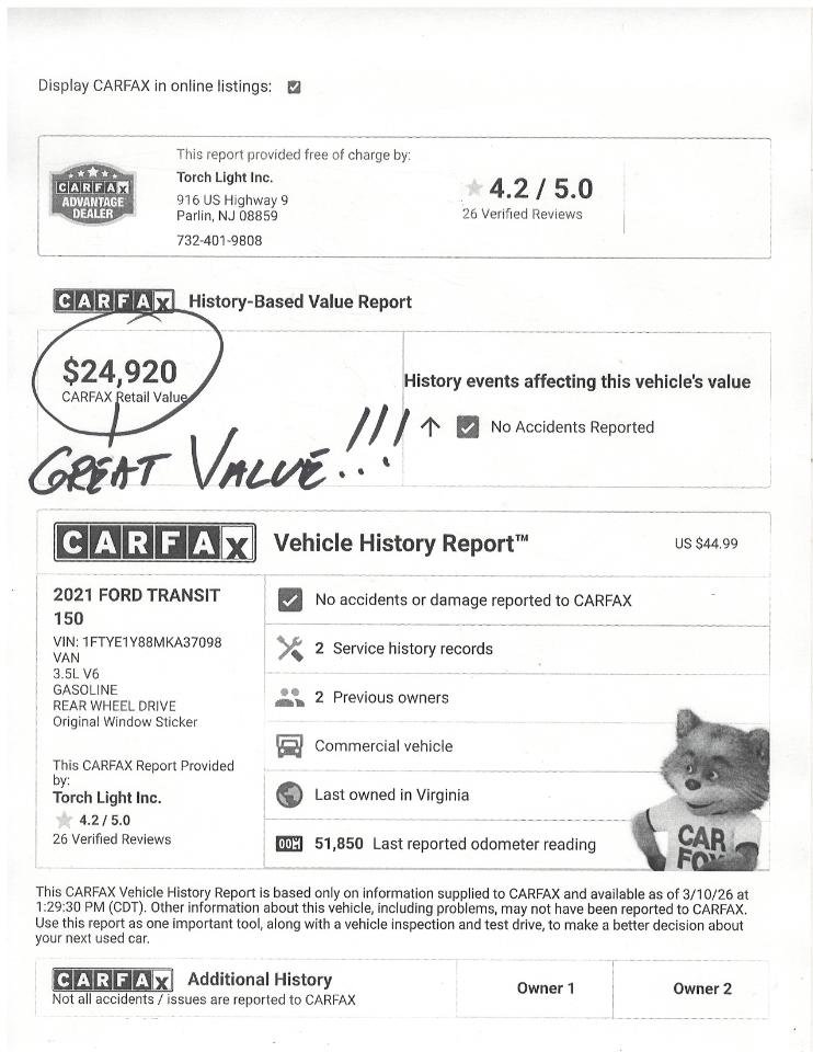 Used 2021 Ford Transit 150 Low Roof image 23