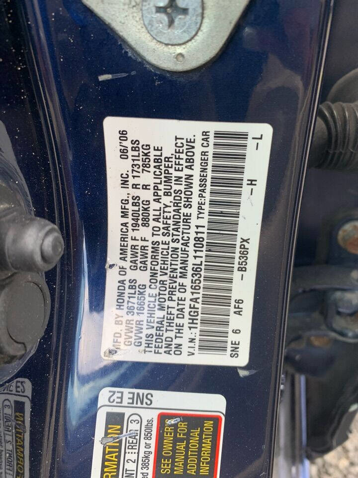 Used 2006 Honda Civic LX image 11