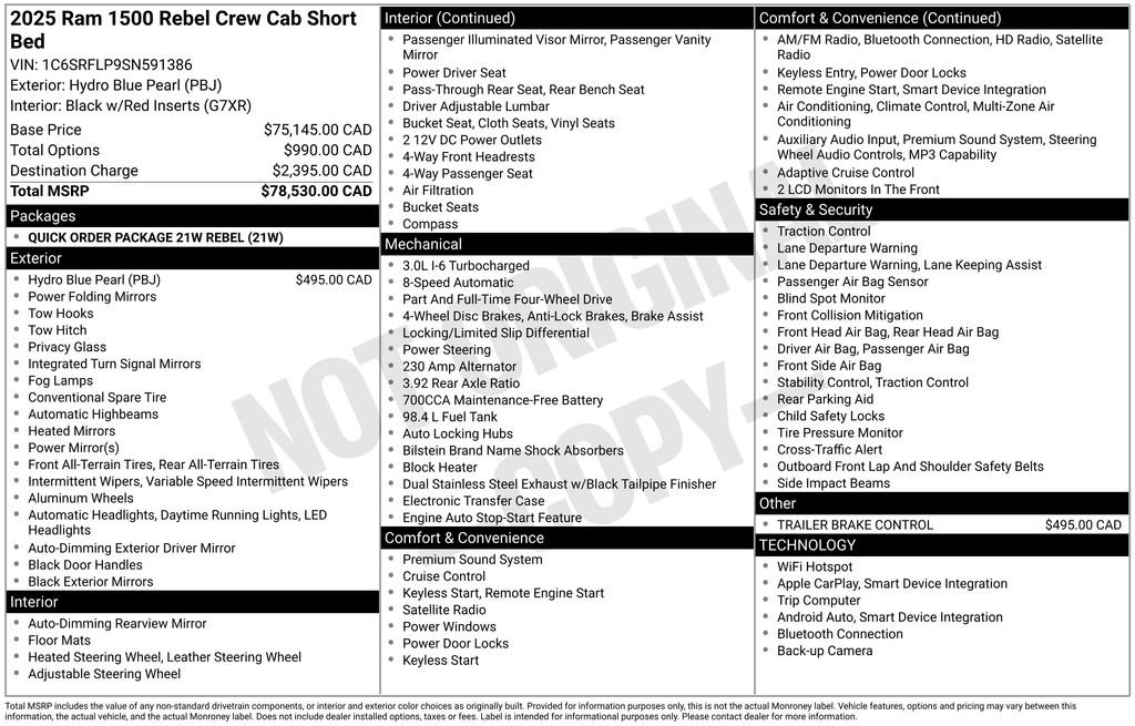 Certified 2025 RAM 1500 Rebel image 42