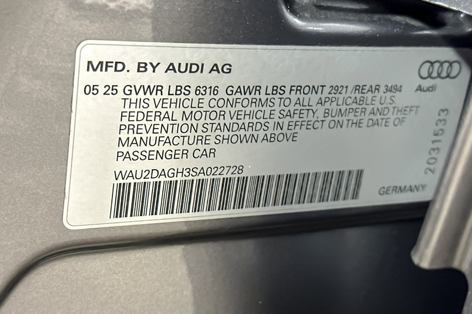 Used 2025 Audi A6 e-tron Premium Plus w/ Premium Plus image 26