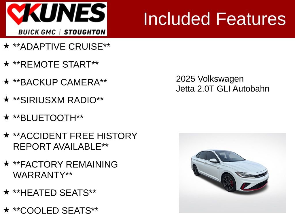 Used 2025 Volkswagen Jetta GLI Autobahn FWD image 2