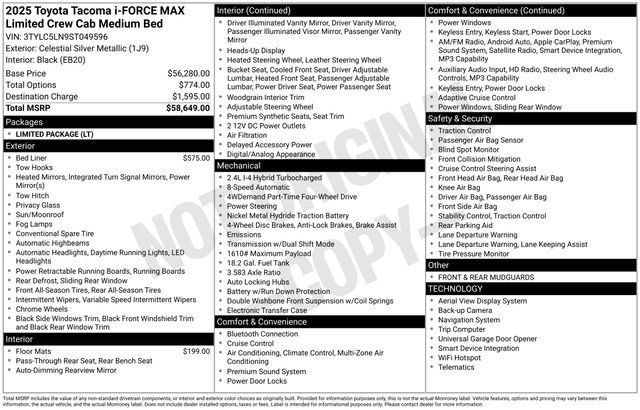 New 2025 Toyota Tacoma Limited image 6