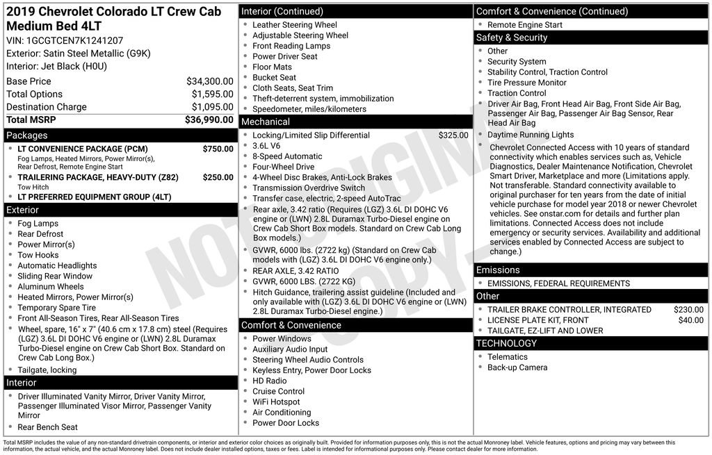 Used 2019 Chevrolet Colorado LT w/ LT Convenience Package image 49