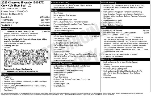 Certified 2023 Chevrolet Silverado 1500 LTZ w/ LTZ Convenience Package II AWD/4WD image 34