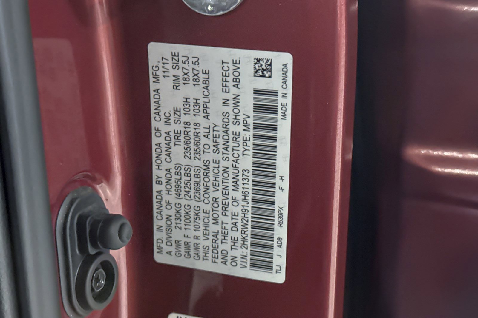 Used 2018 Honda CR-V Touring image 19