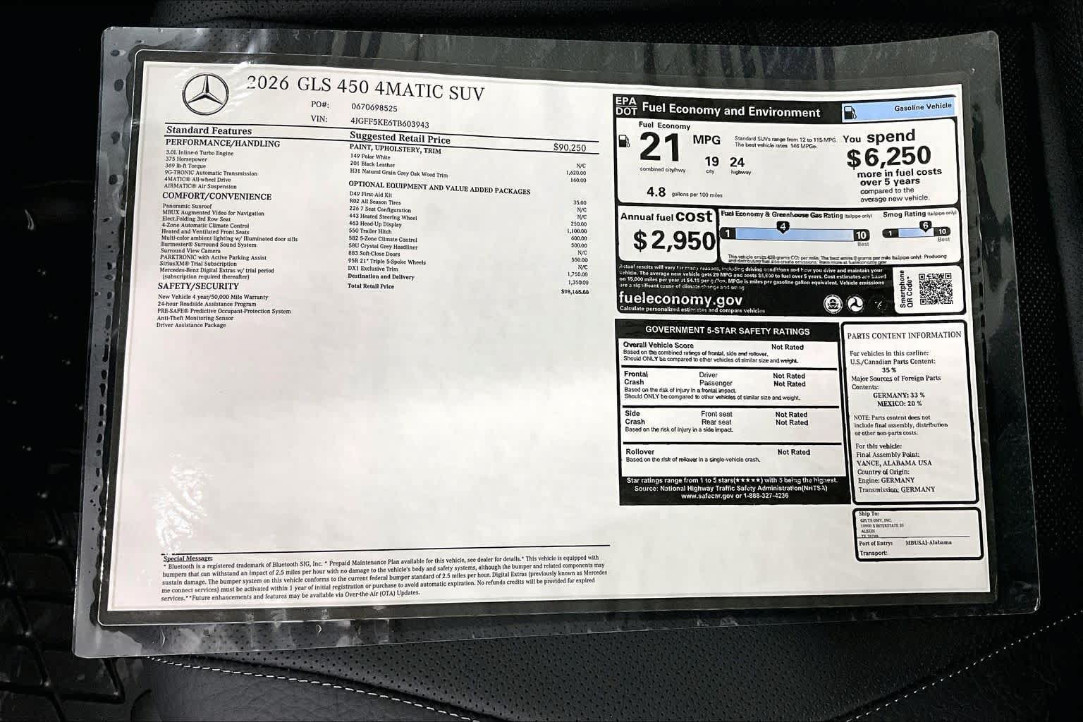 New 2026 Mercedes-Benz GLS 450 4MATIC image 22