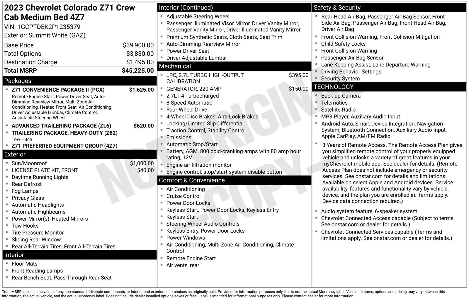 Certified 2023 Chevrolet Colorado Z71 w/ Z71 Convenience Package 2 AWD/4WD image 35