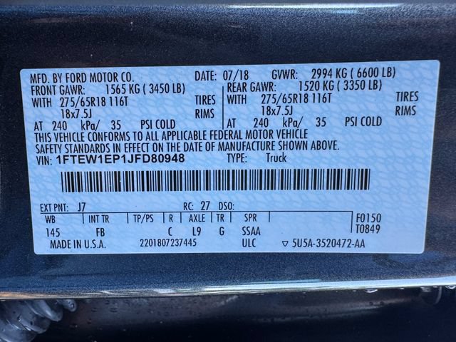 Used 2018 Ford F150 XLT w/ Equipment Group 301A Mid AWD/4WD image 31