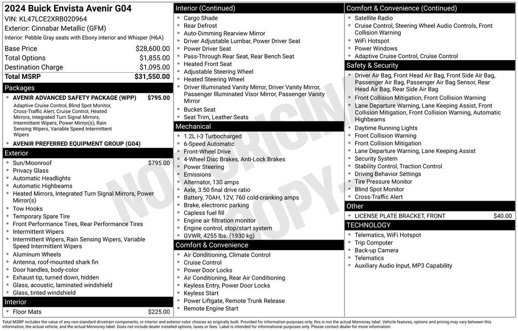 Certified 2024 Buick Envista Avenir image 15