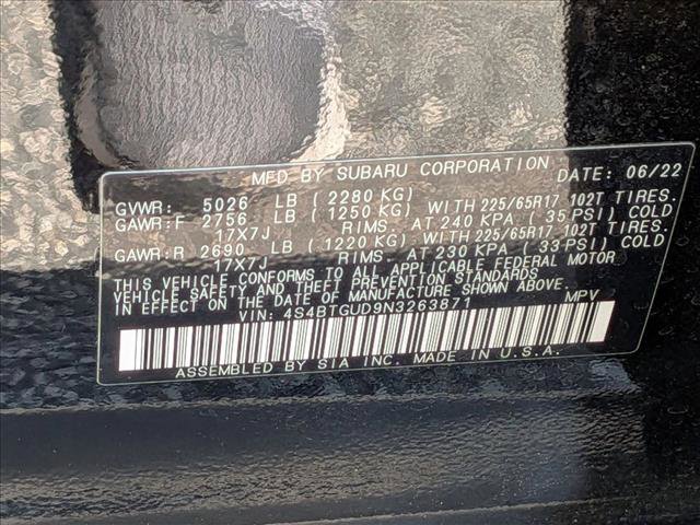 Used 2022 Subaru Outback Wilderness w/ Wilderness Package image 16