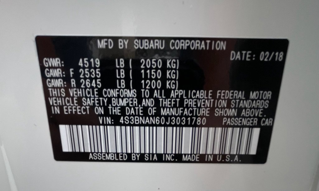 Used 2018 Subaru Legacy 2.5i Limited AWD/4WD image 35
