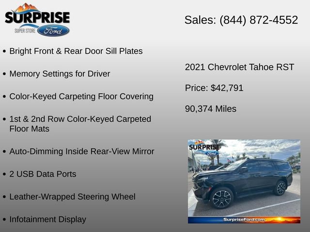 Used 2021 Chevrolet Tahoe RST AWD/4WD image 26