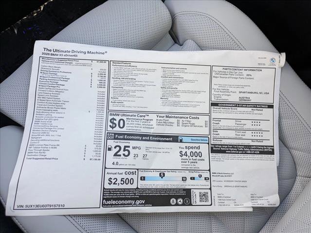 New 2026 BMW X5 sDrive40i w/ Executive Package image 18