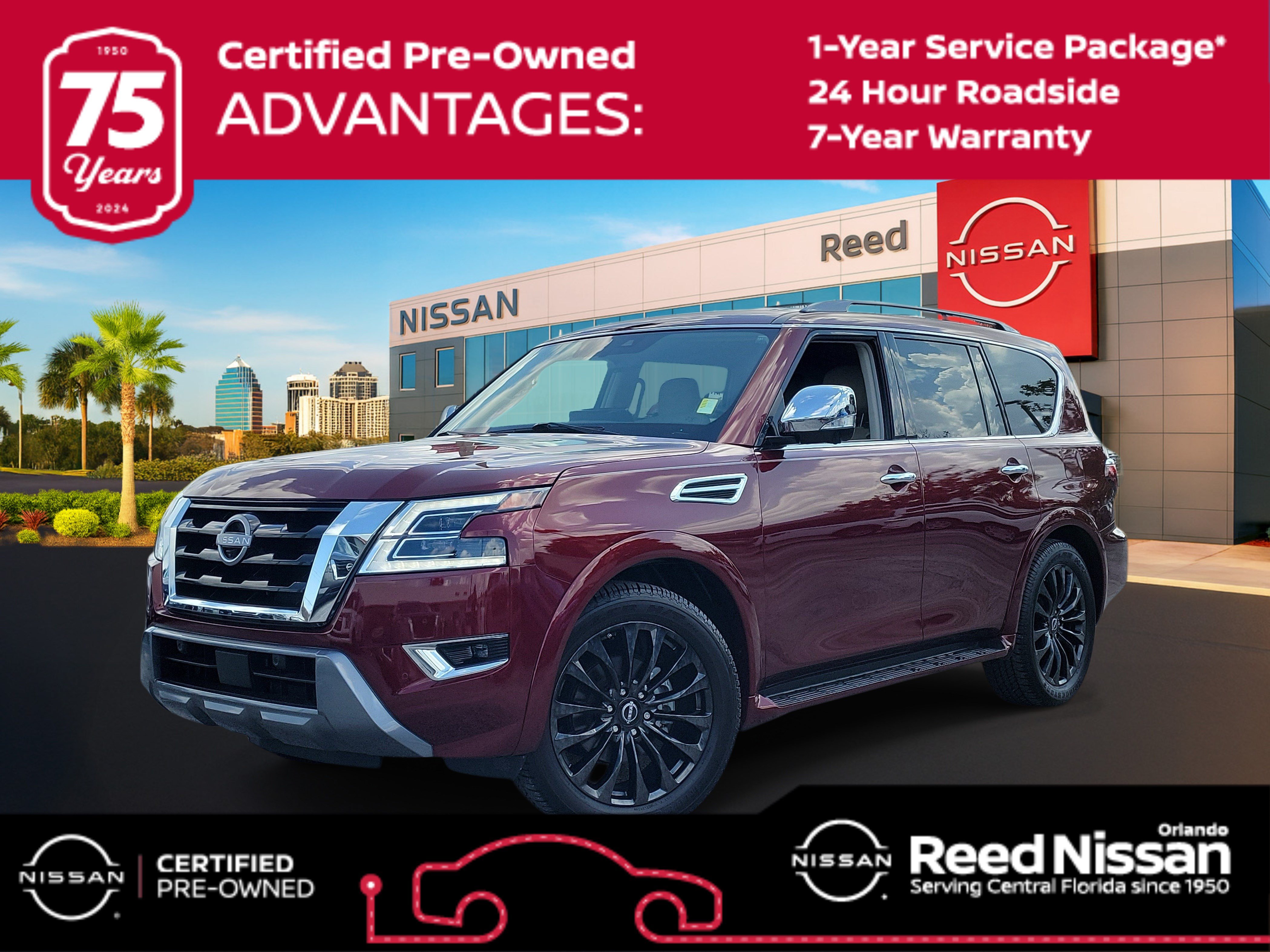 Certified 2024 Nissan Armada Platinum w/ Cargo Package