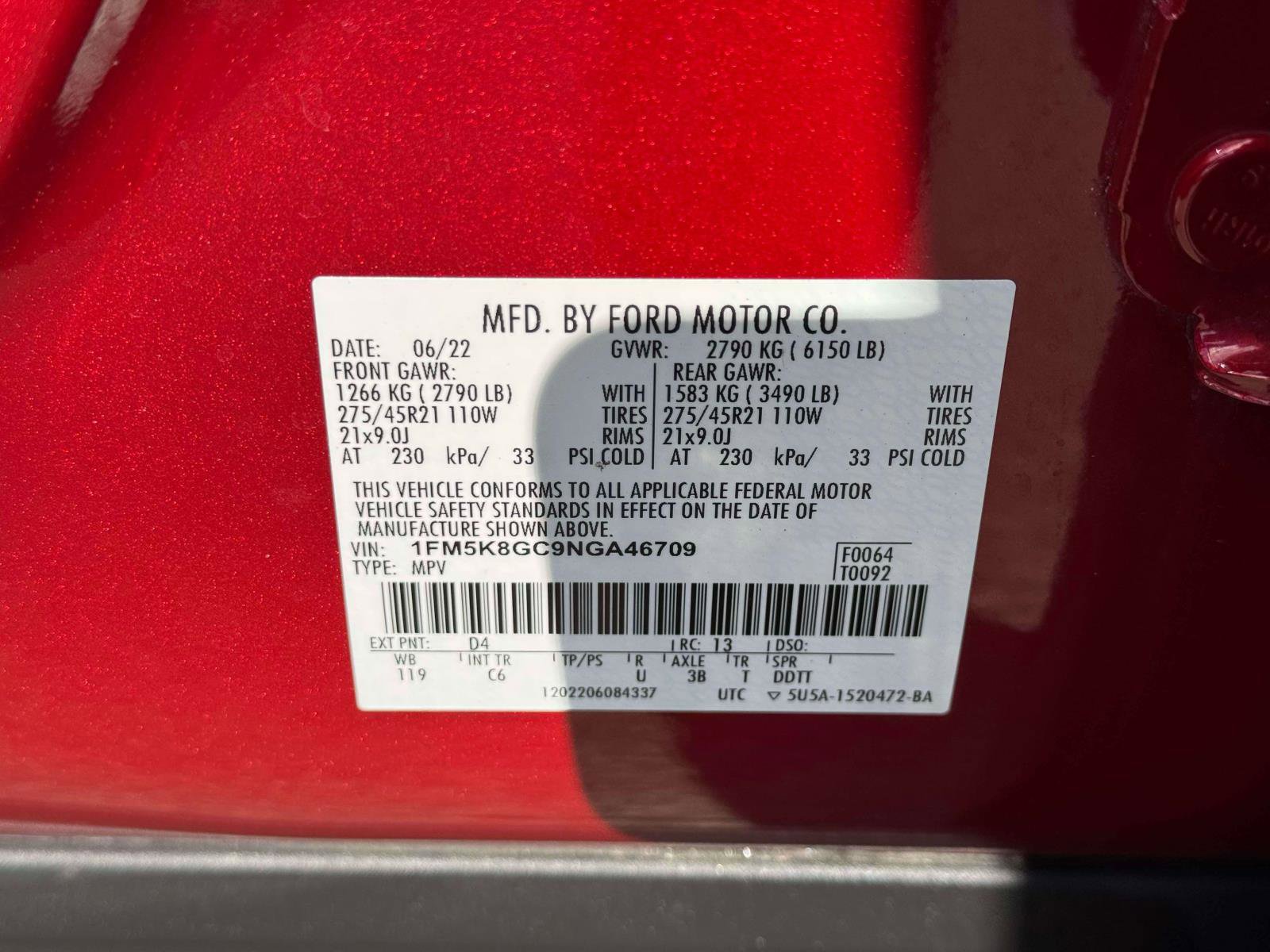 Used 2022 Ford Explorer ST w/ Equipment Group 401A image 18