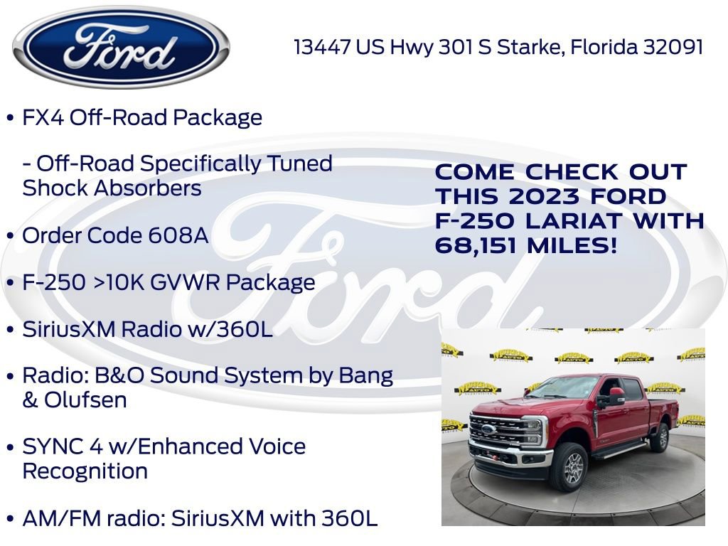 Certified 2023 Ford F250 Lariat w/ FX4 Off-Road Package AWD/4WD image 22