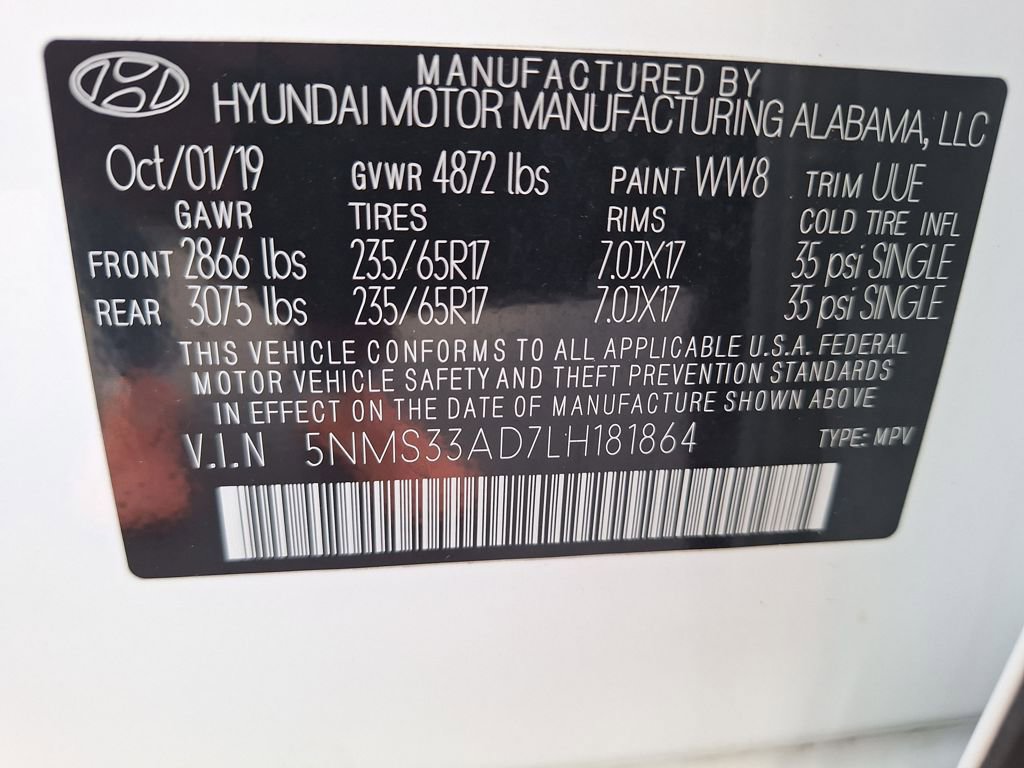 Used 2020 Hyundai Santa Fe SEL image 33