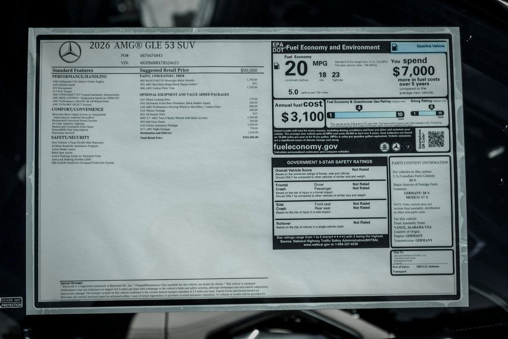 New 2026 Mercedes-Benz GLE 53 AMG 4MATIC image 27