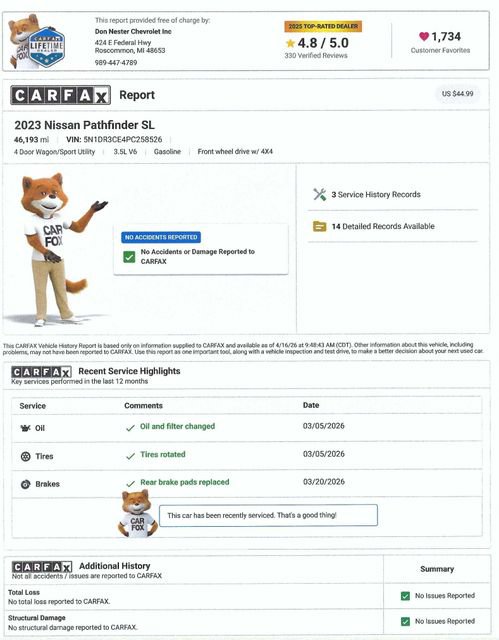 Used 2023 Nissan Pathfinder SL image 5