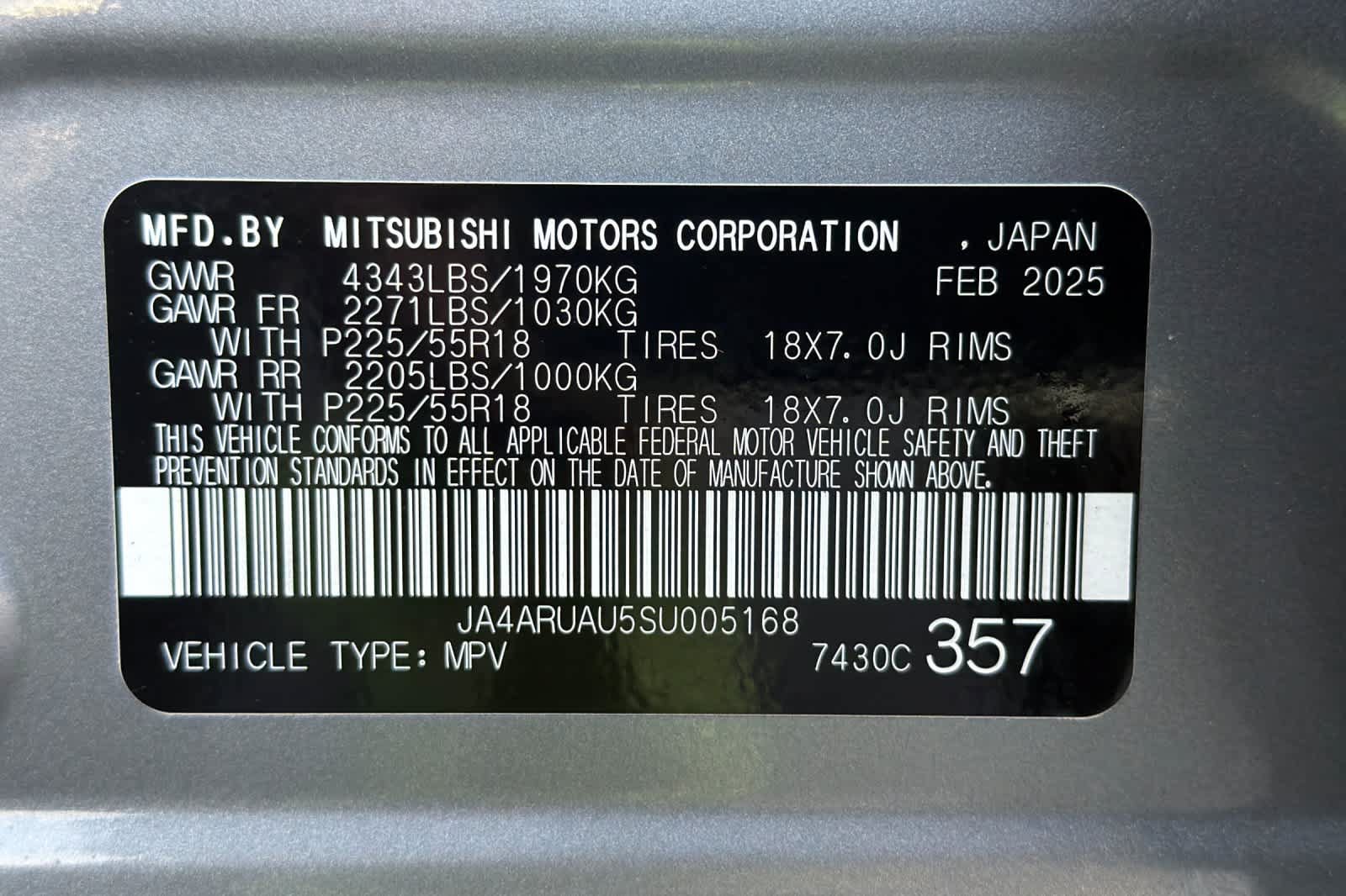 Used 2025 Mitsubishi Outlander Sport LE AWD/4WD image 27