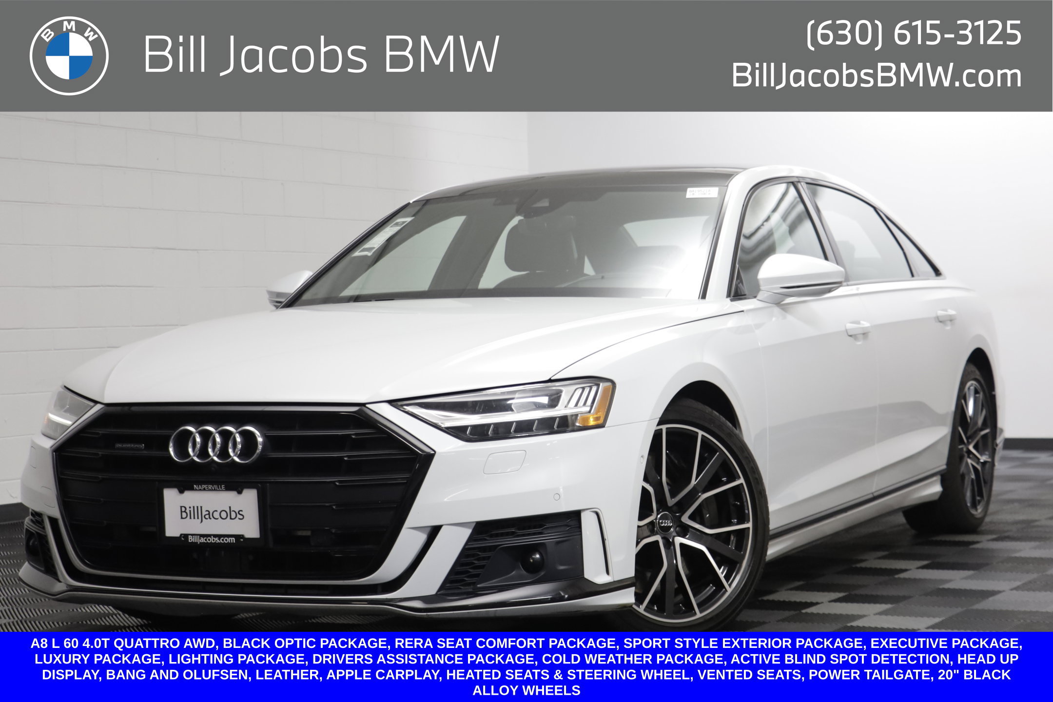 Used 2020 Audi A8 L 4.0T w/ Executive Package AWD/4WD image 1