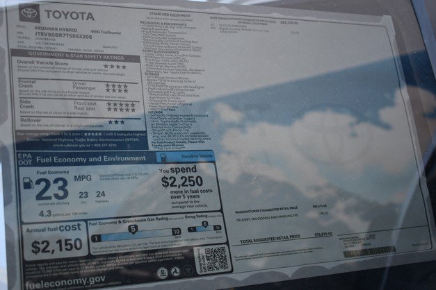 New 2026 Toyota 4Runner Trailhunter AWD/4WD image 14
