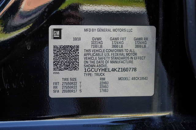 Used 2019 Chevrolet Silverado 1500 High Country w/ Technology Package AWD/4WD image 76