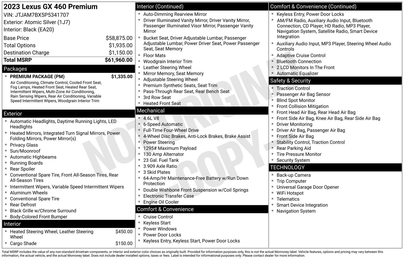 Used 2023 Lexus GX 460 Premium w/ Premium Package AWD/4WD image 10